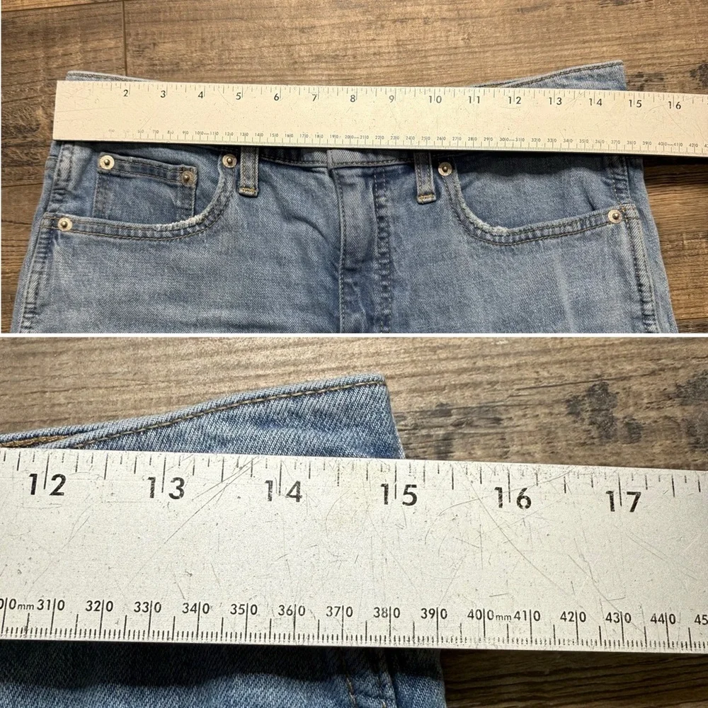 J. Crew High Rise Classic Vintage Light Blue Denim Jeans - Picture 9 of 12